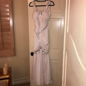 White prom dress